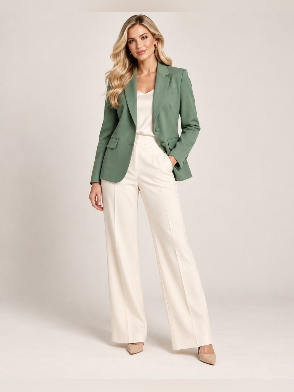 J.Crew Women’s P10 Green Tailored Two-Button Blazer NWT $198